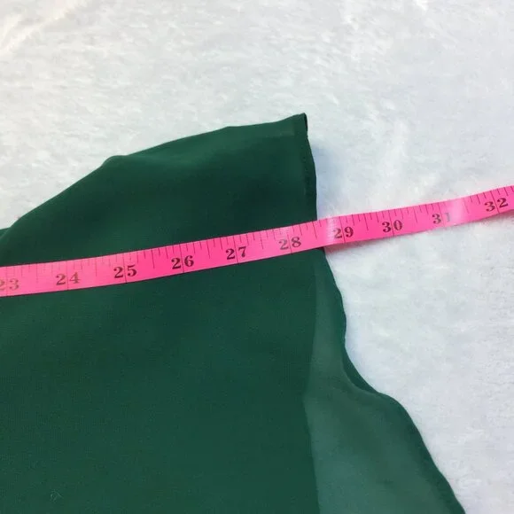 Torrid Swing Cami Tank Top Size 1X Womans Plus Green Chiffon Keyhole Lined - Picture 9 of 13